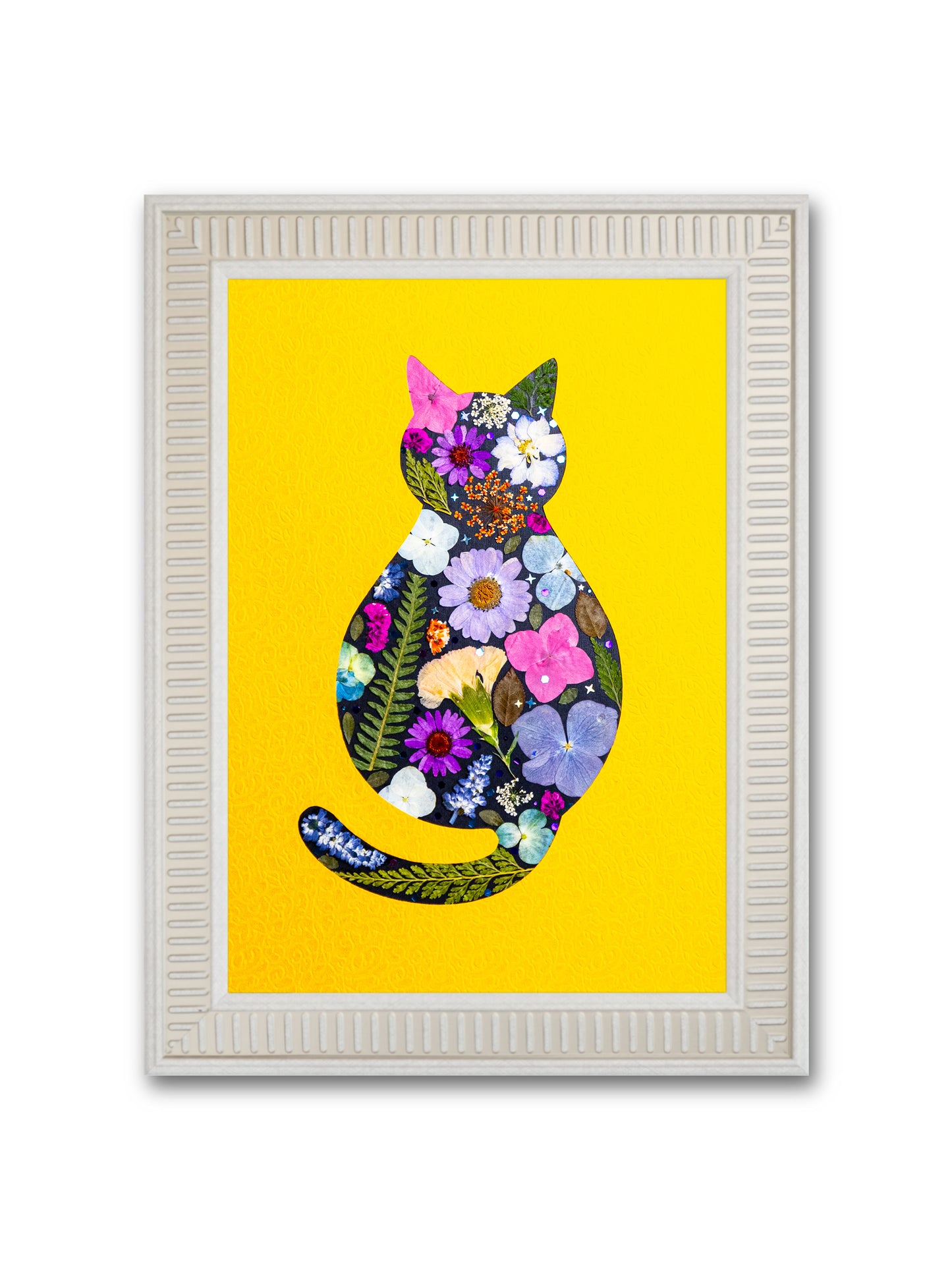 Cozy Cat: Sunny Violet 8.3″×11.7″