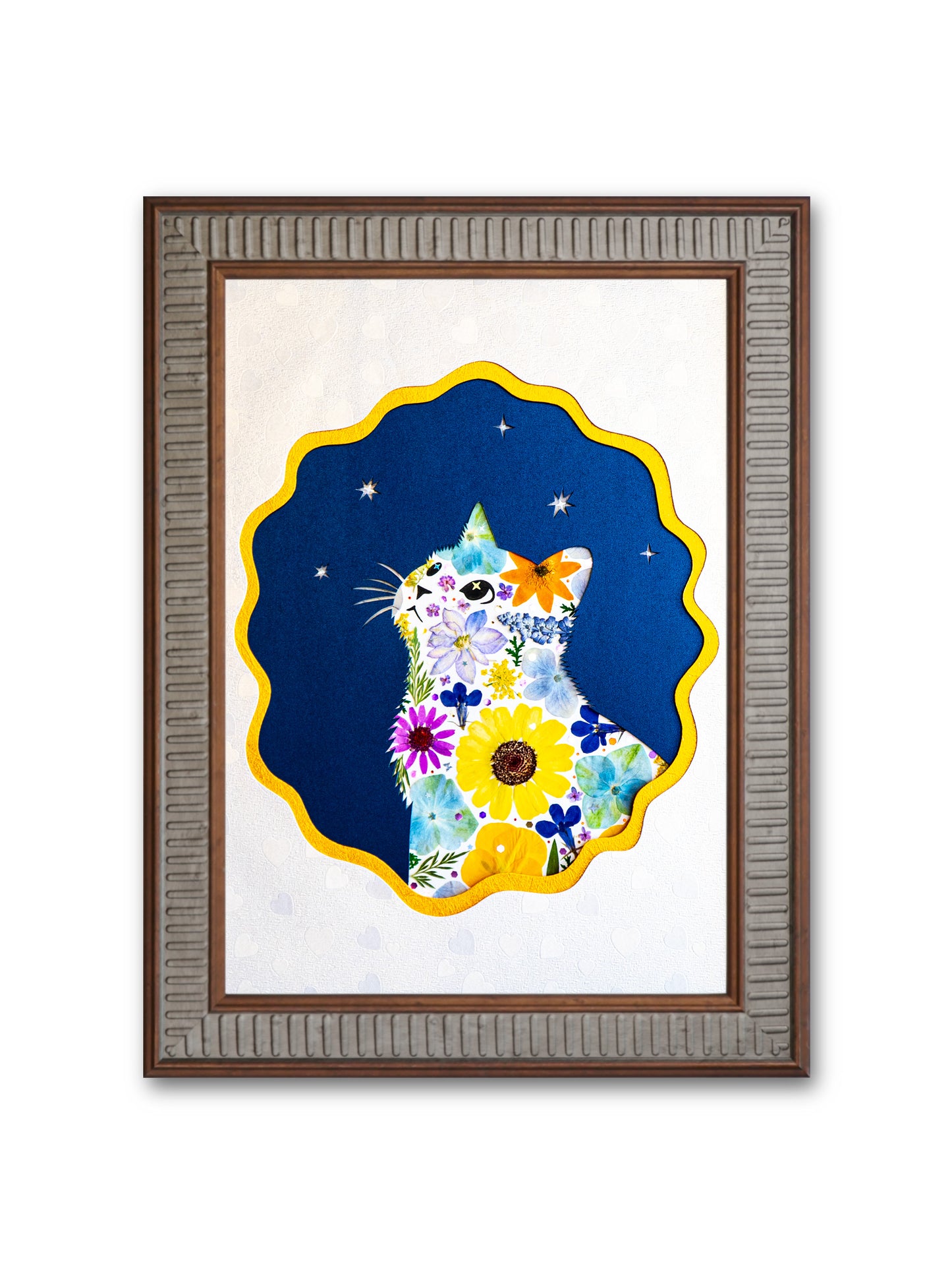 Looking-up Cat: Crystal Solstice 8.3″×11.7″