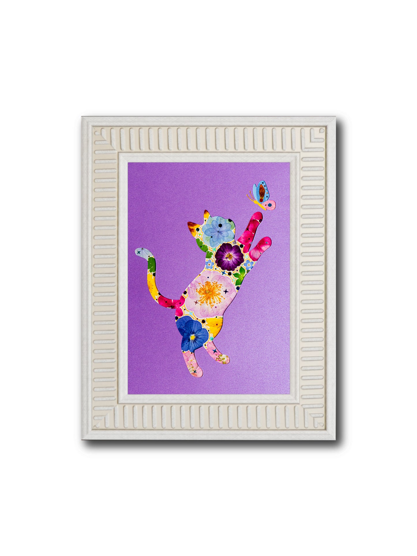 Playful Cat: Violet Magic 5″×7″