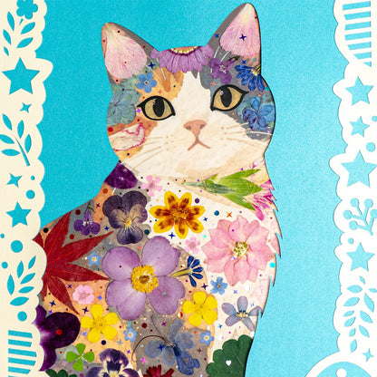 Azure Clarity - Serene Cat - | Petal & Still