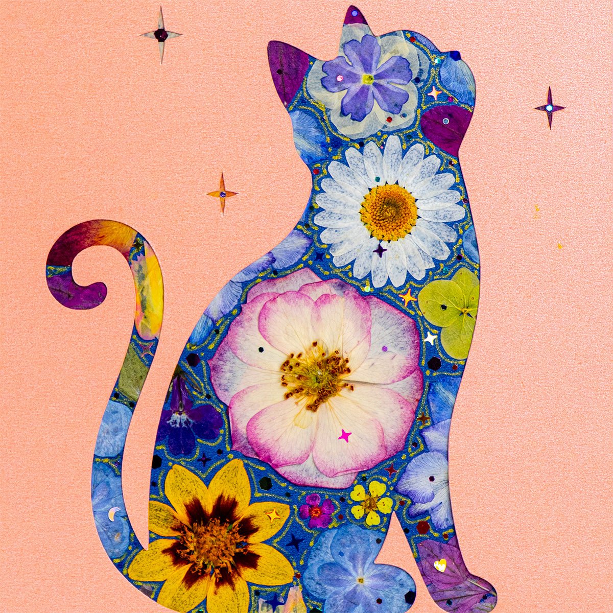 Celestial Blush - Moonlit Cat - | Petal & Still