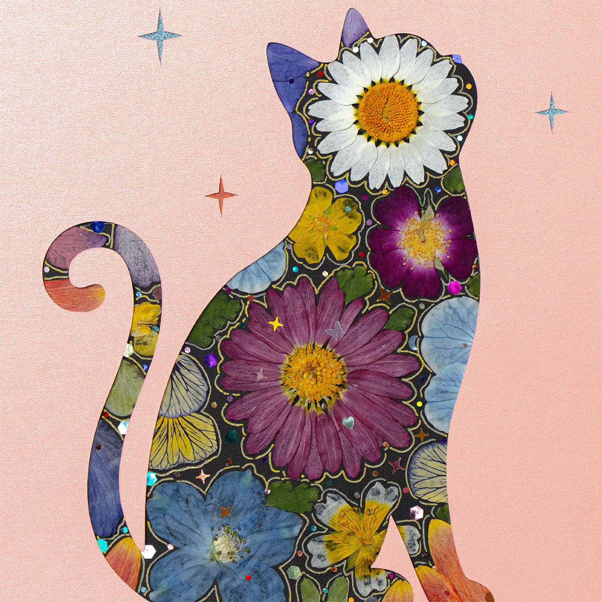 Celestial Blush - Moonlit Cat - | Petal & Still