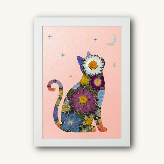 Celestial Blush - Moonlit Cat - | Petal & Still