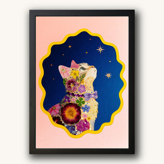 Cosmic Serenity - Dreamer Cat - | Petal & Still