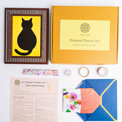 DIY Art Kit: Cozy Cat - | Petal & Still