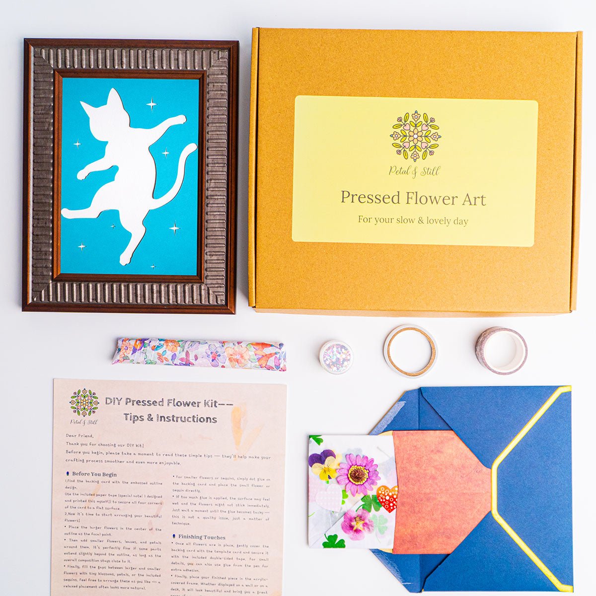 DIY Art Kit: Dancing Cat - | Petal & Still
