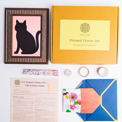 DIY Art Kit: Elegant Cat - | Petal & Still