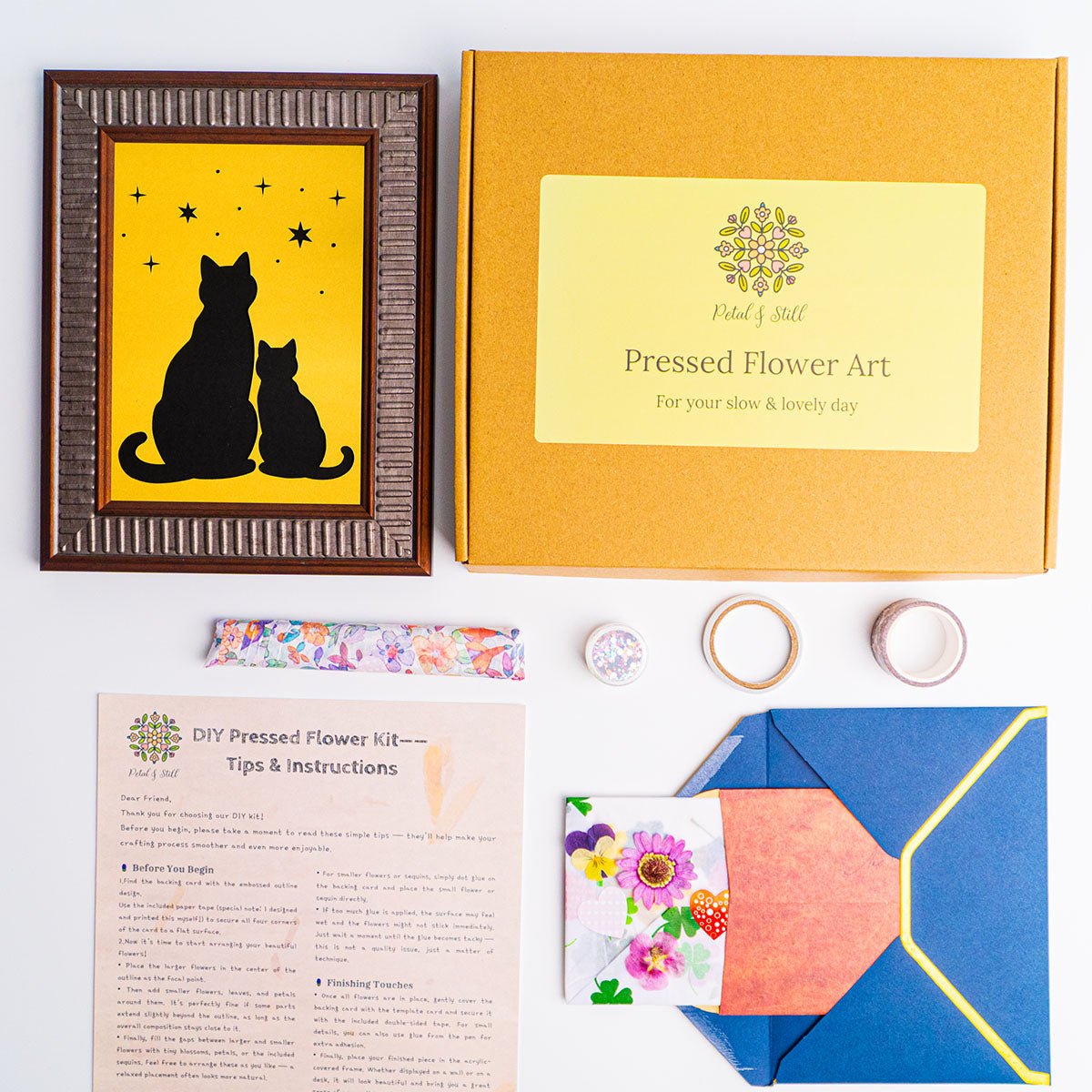 DIY Art Kit: Kindred Cat - | Petal & Still