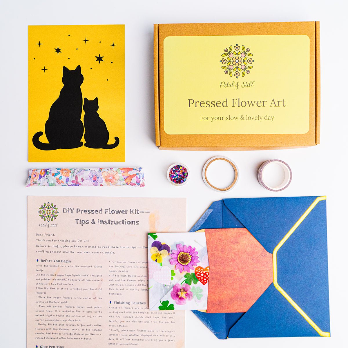 DIY Art Kit: Kindred Cat - | Petal & Still
