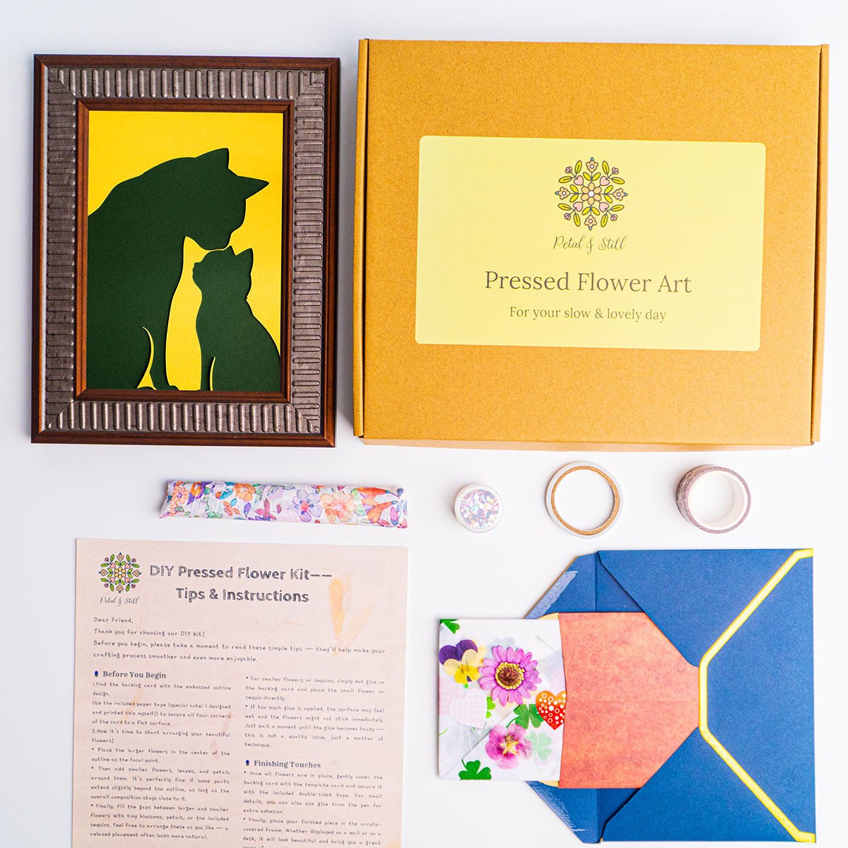 DIY Art Kit: Nuzzle Cat - | Petal & Still