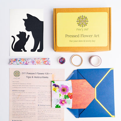 DIY Art Kit: Tender Cat - | Petal & Still