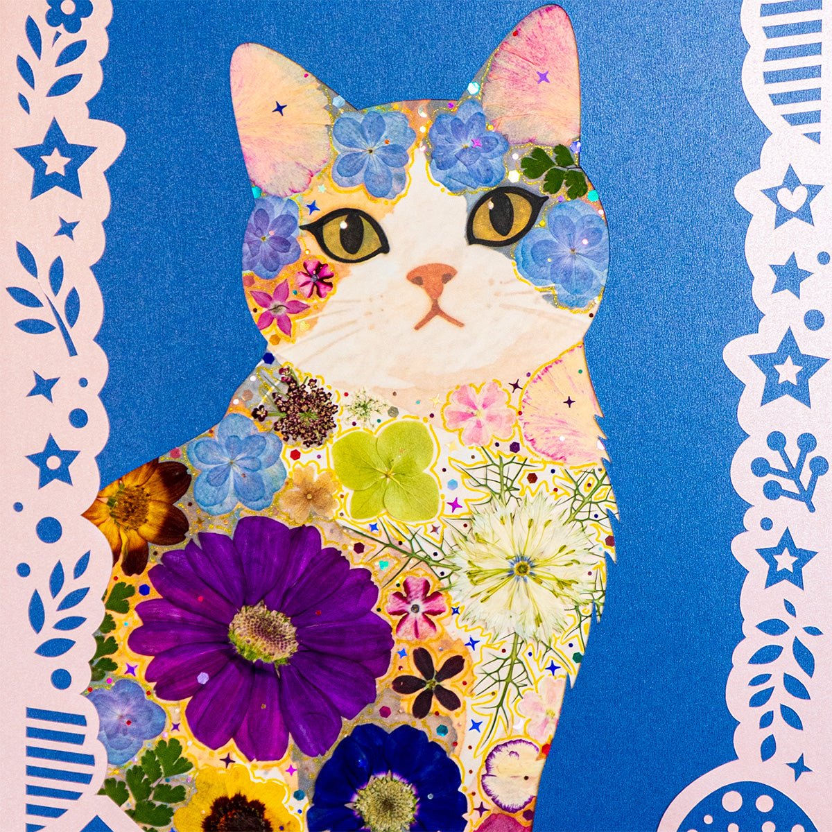 Indigo Stillness - Serene Cat - | Petal & Still
