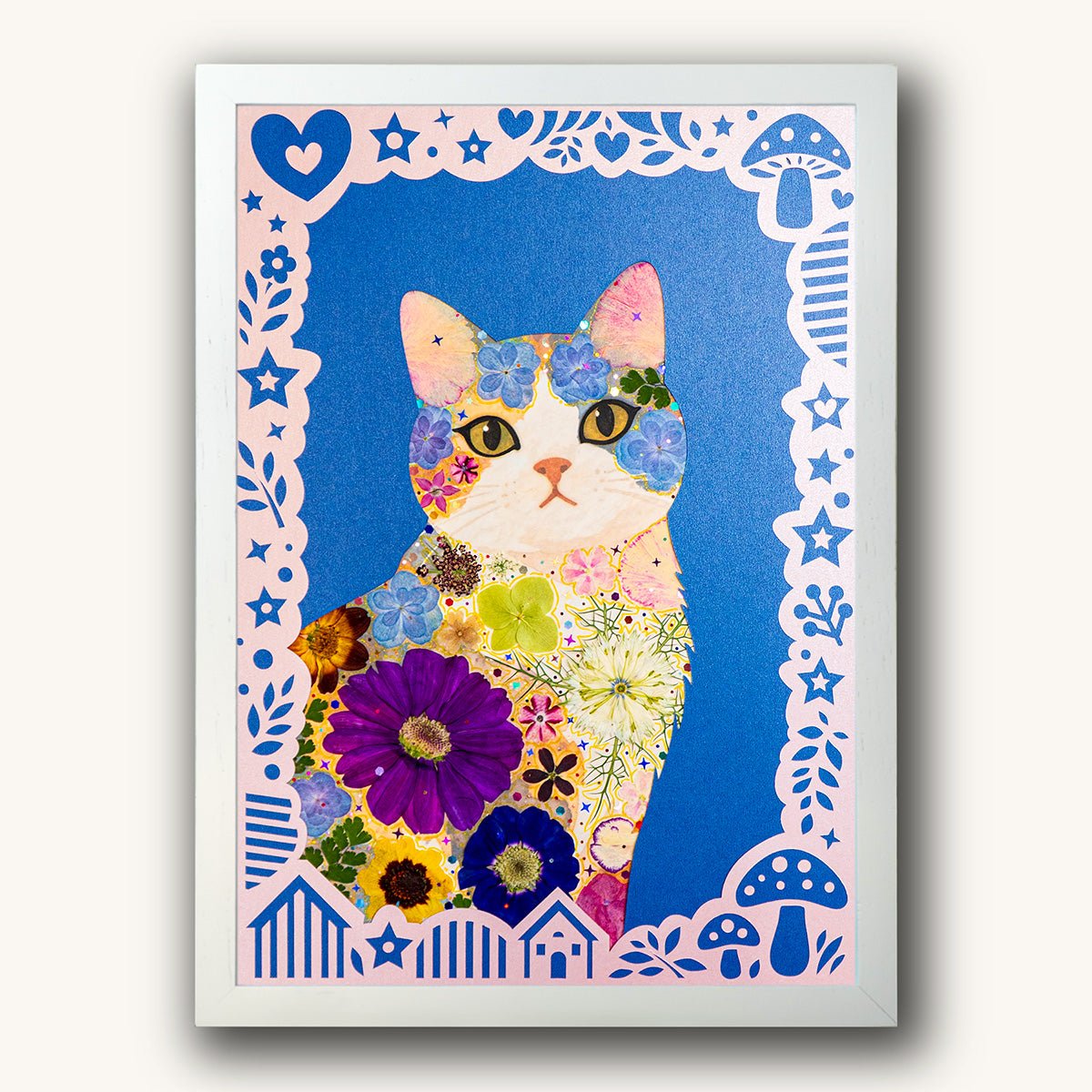 Indigo Stillness - Serene Cat - | Petal & Still