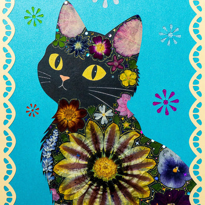 Midnight Stare - Black Cat - | Petal & Still