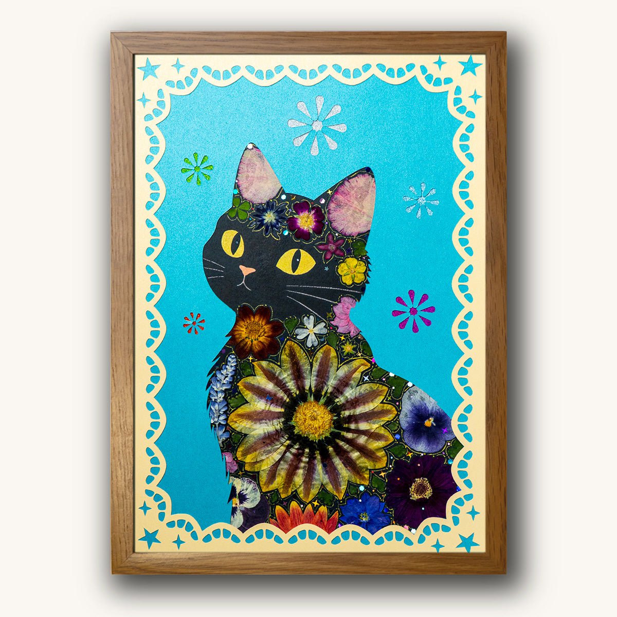 Midnight Stare - Black Cat - | Petal & Still