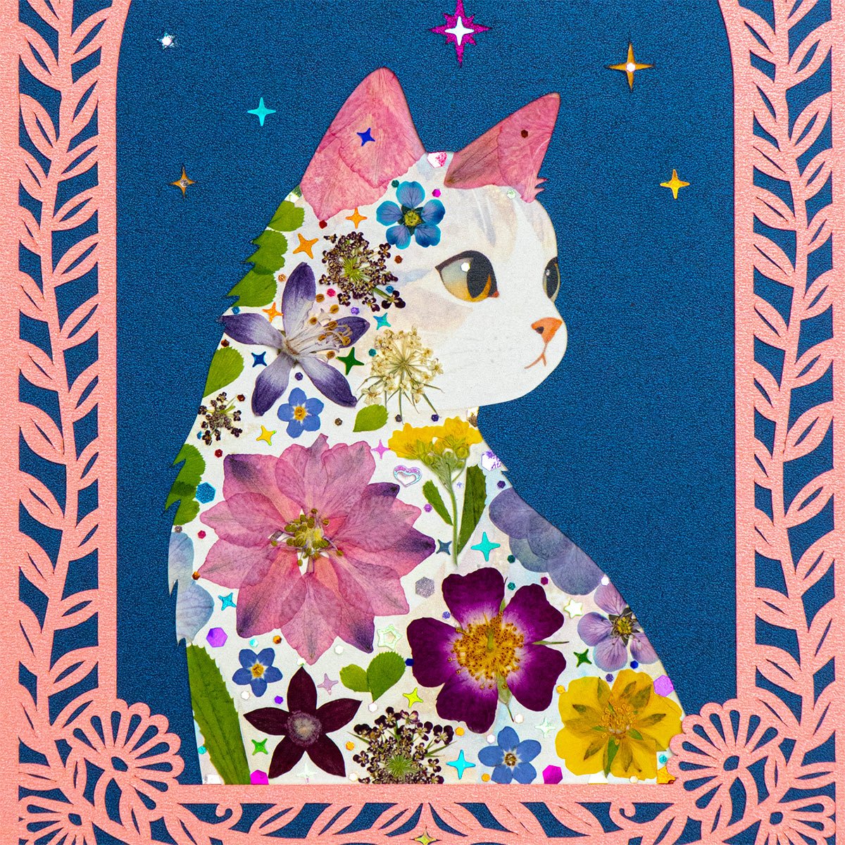 Midnight Window – Gazing Cat - | Petal & Still