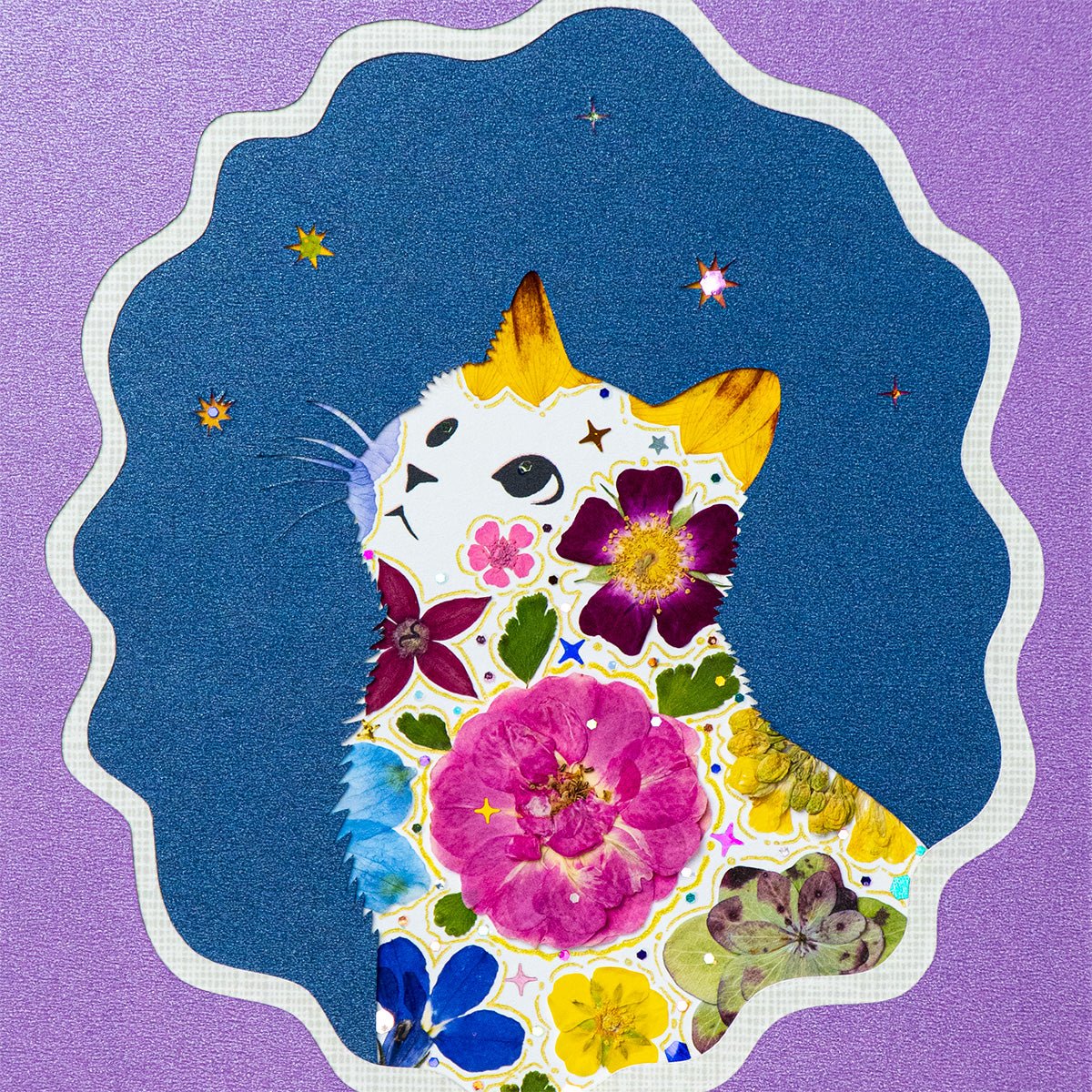 Mystic Twilight - Looking Up Cat - | Petal & Still