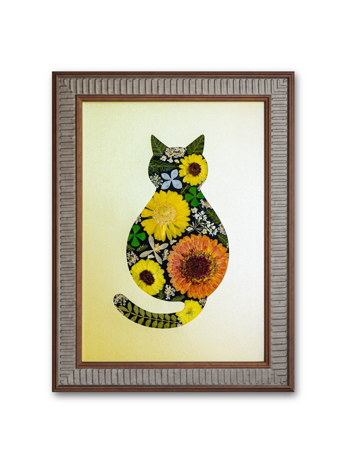 Cozy Cat: Creamy Sunflower 8.3″×11.7″