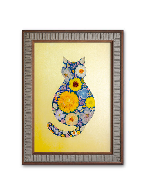 Cozy Cat: Golden Meadow 8.3″×11.7″