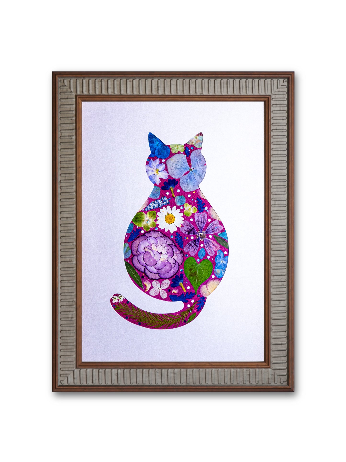 Cozy Cat: Pure Violet 8.3″×11.7″