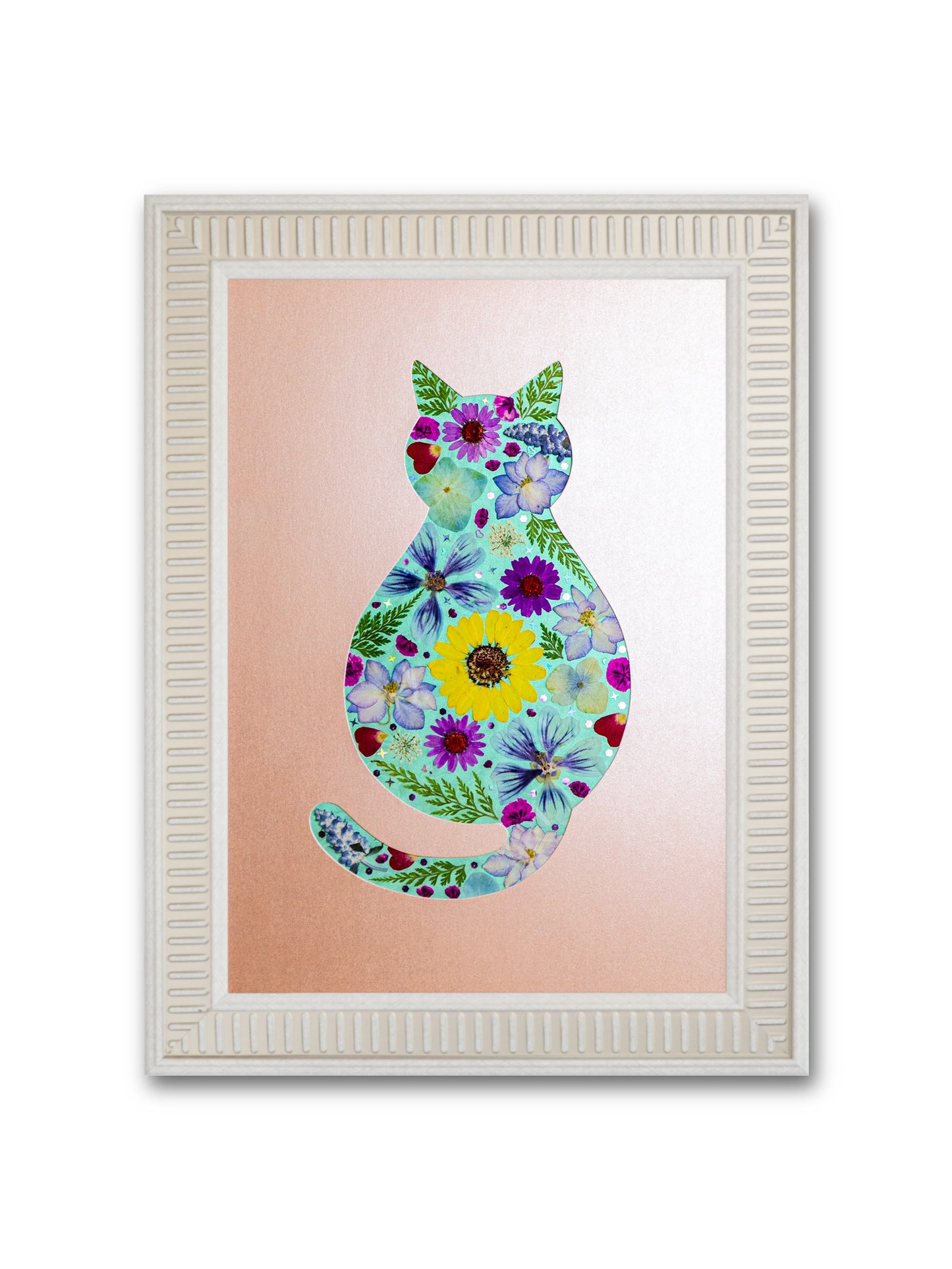 Cozy Cat: Rose Gold Sunshine 8.3″×11.7″