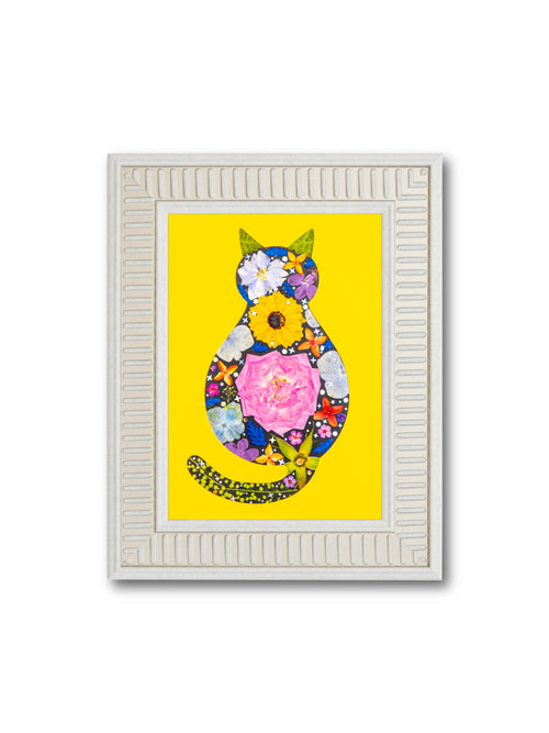 Cozy Cat: Summer Rose 5″×7″