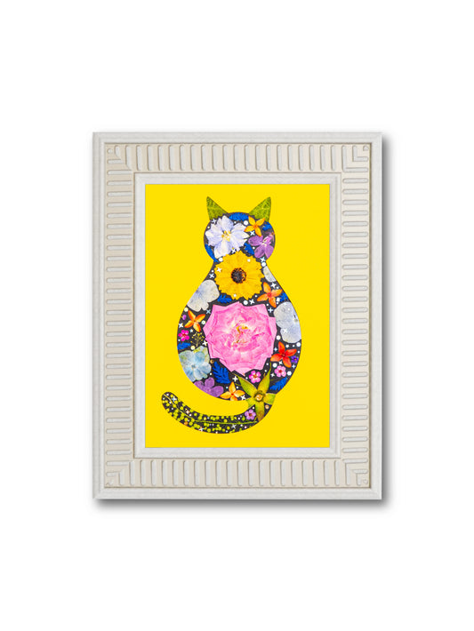 Cozy Cat: Summer Rose 5″×7″