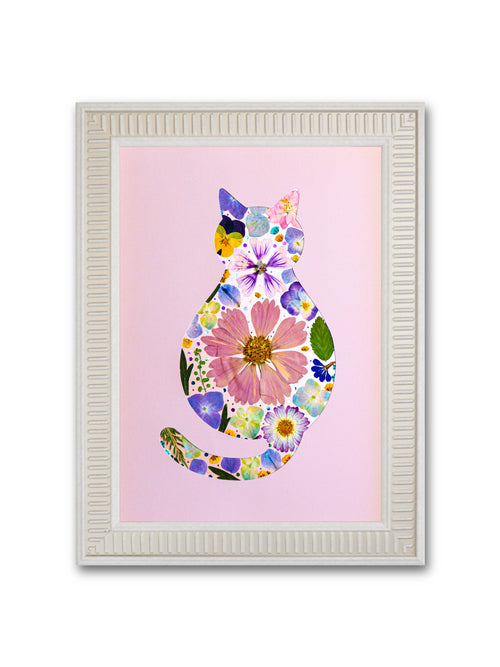 Cozy Cat: Sweet Blossom 8.3″×11.7″