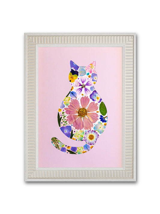 Cozy Cat: Sweet Blossom 8.3″×11.7″