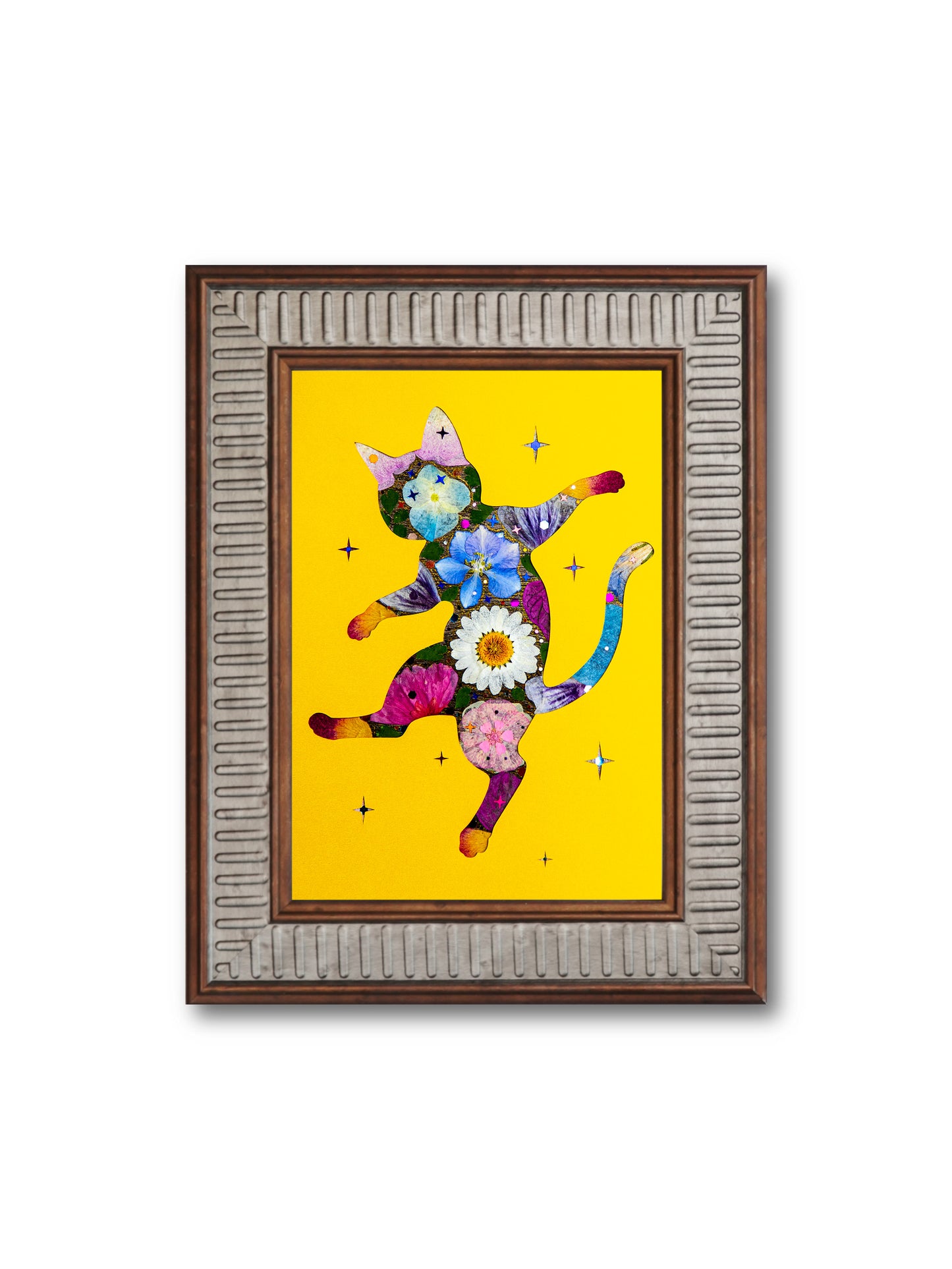 Dancing Cat: Golden Rhapsody 5″×7″