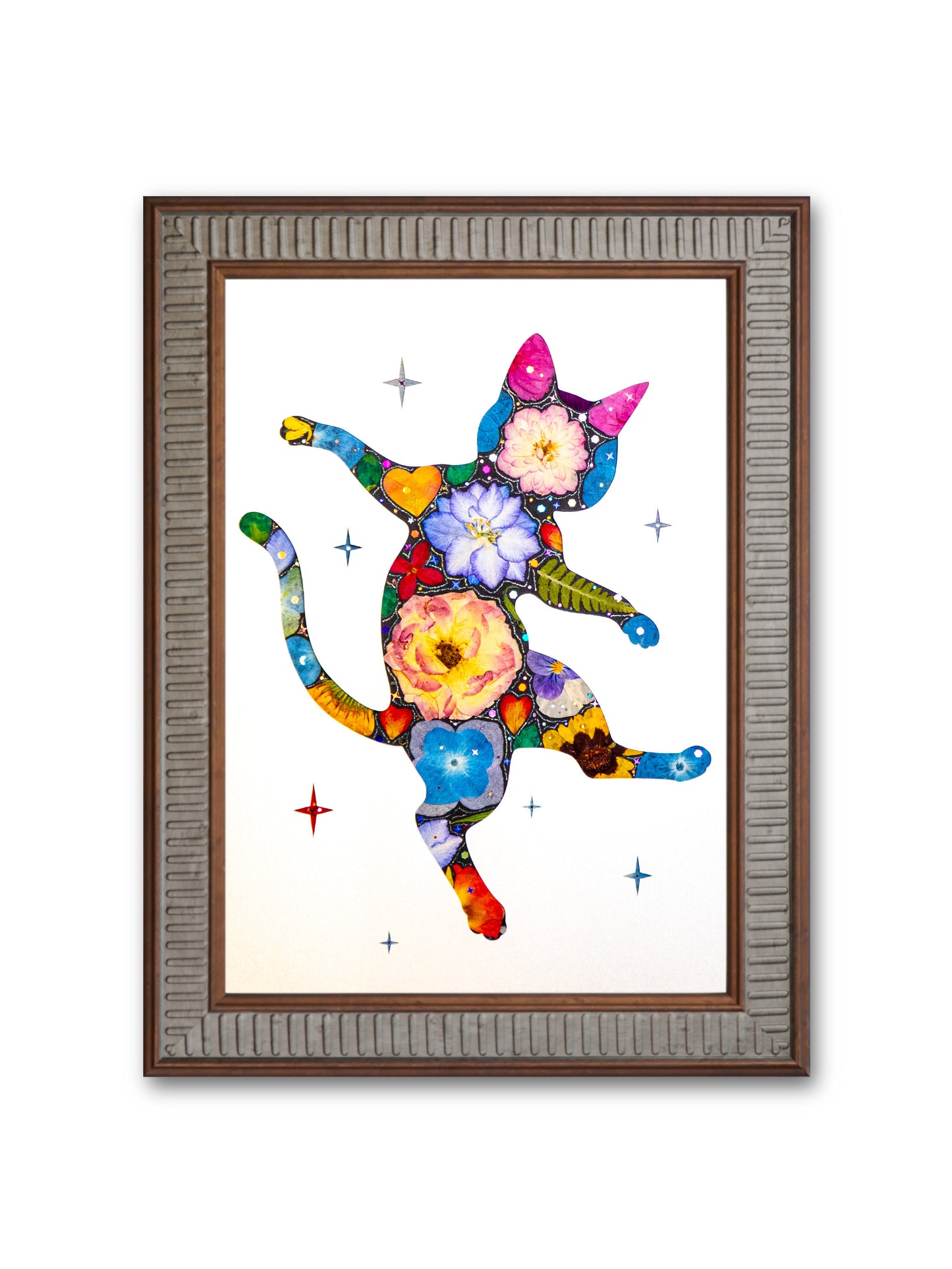 Dancing Cat: Starlight Melody 8.3″×11.7″
