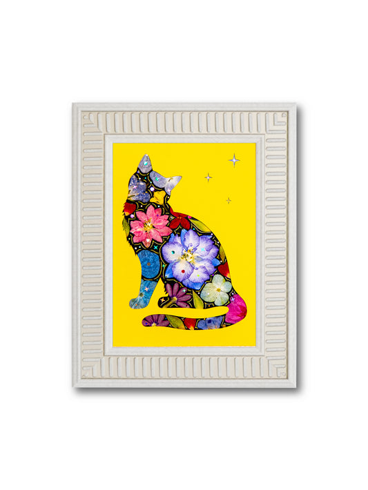 Dreamy Cat: Golden Twilight 5″×7″