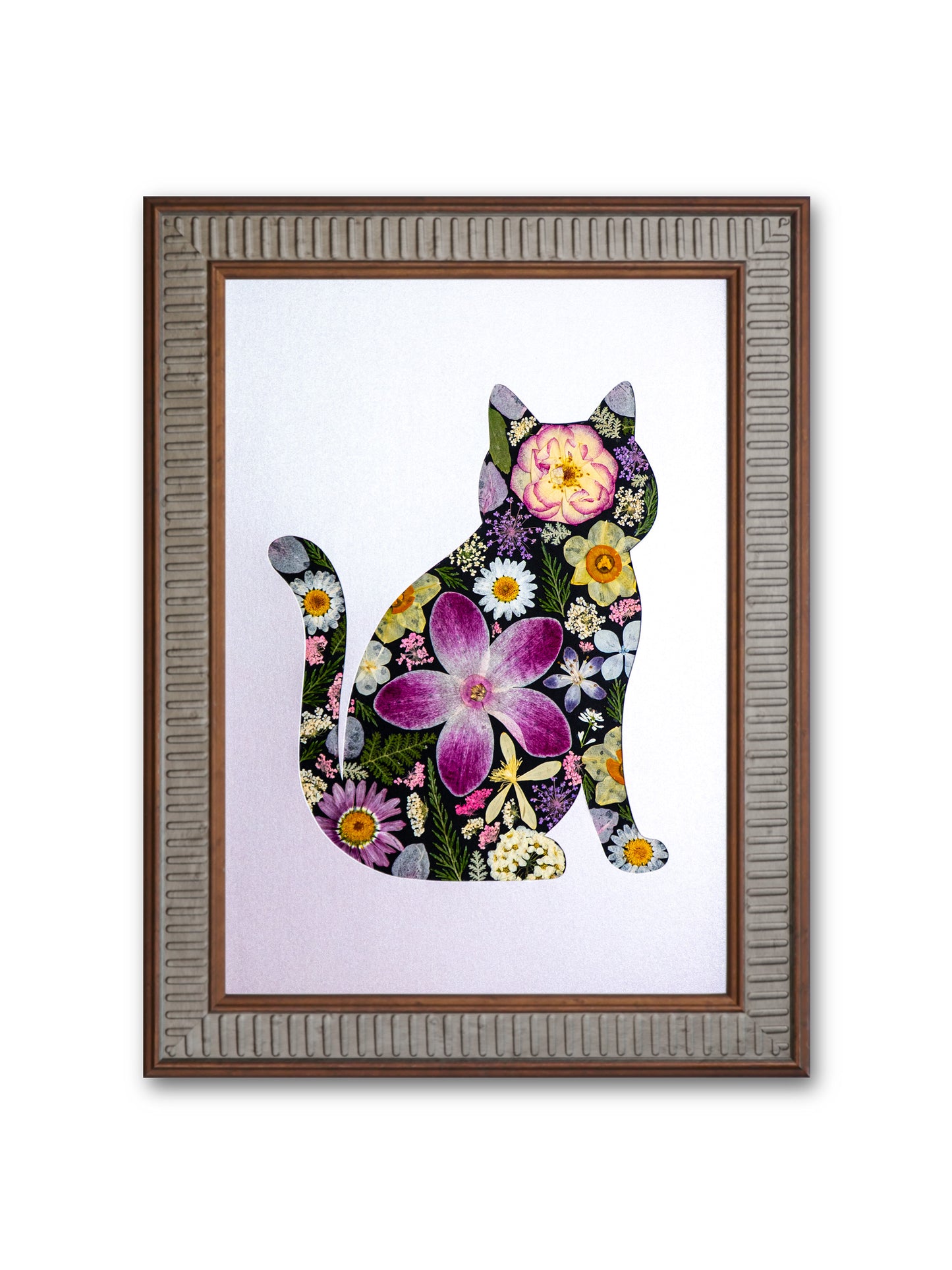 Elegant Cat: Pure Amethyst 8.3″×11.7″