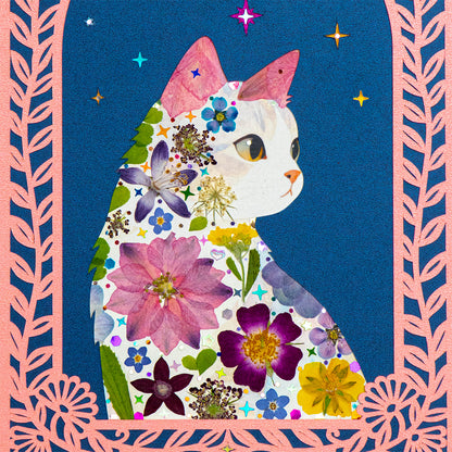 Midnight Window – Gazing Cat