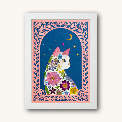 Midnight Window – Gazing Cat