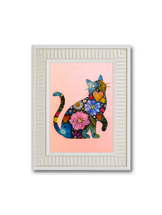 Lively Cat: Rosy Heart 5″×7″