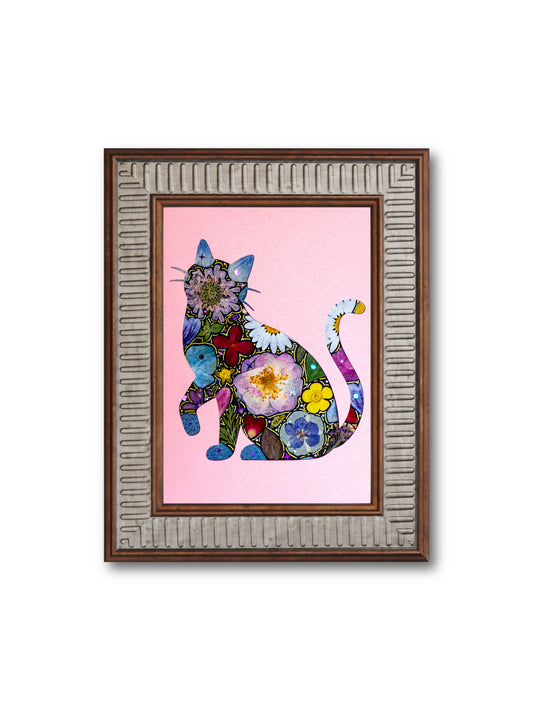 Lively Cat: Rosy Spring 5″×7″