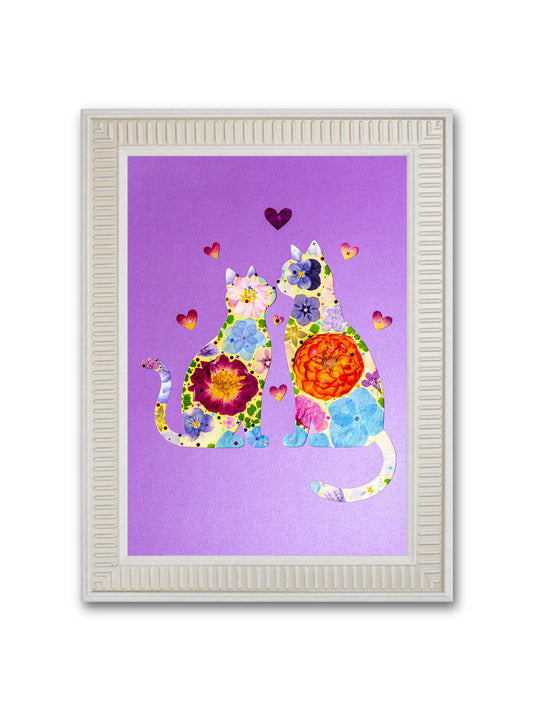 Lover Cat: Violet Kiss 8.3″×11.7″