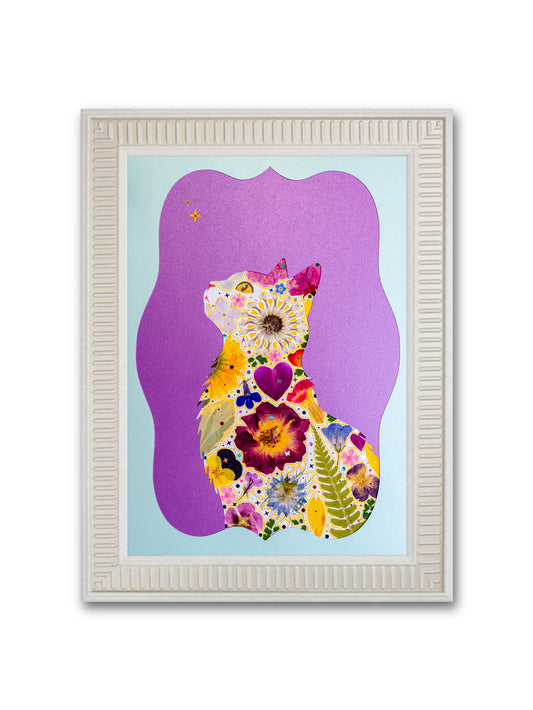 Serene Cat: Twilight Heart 8.3″×11.7″