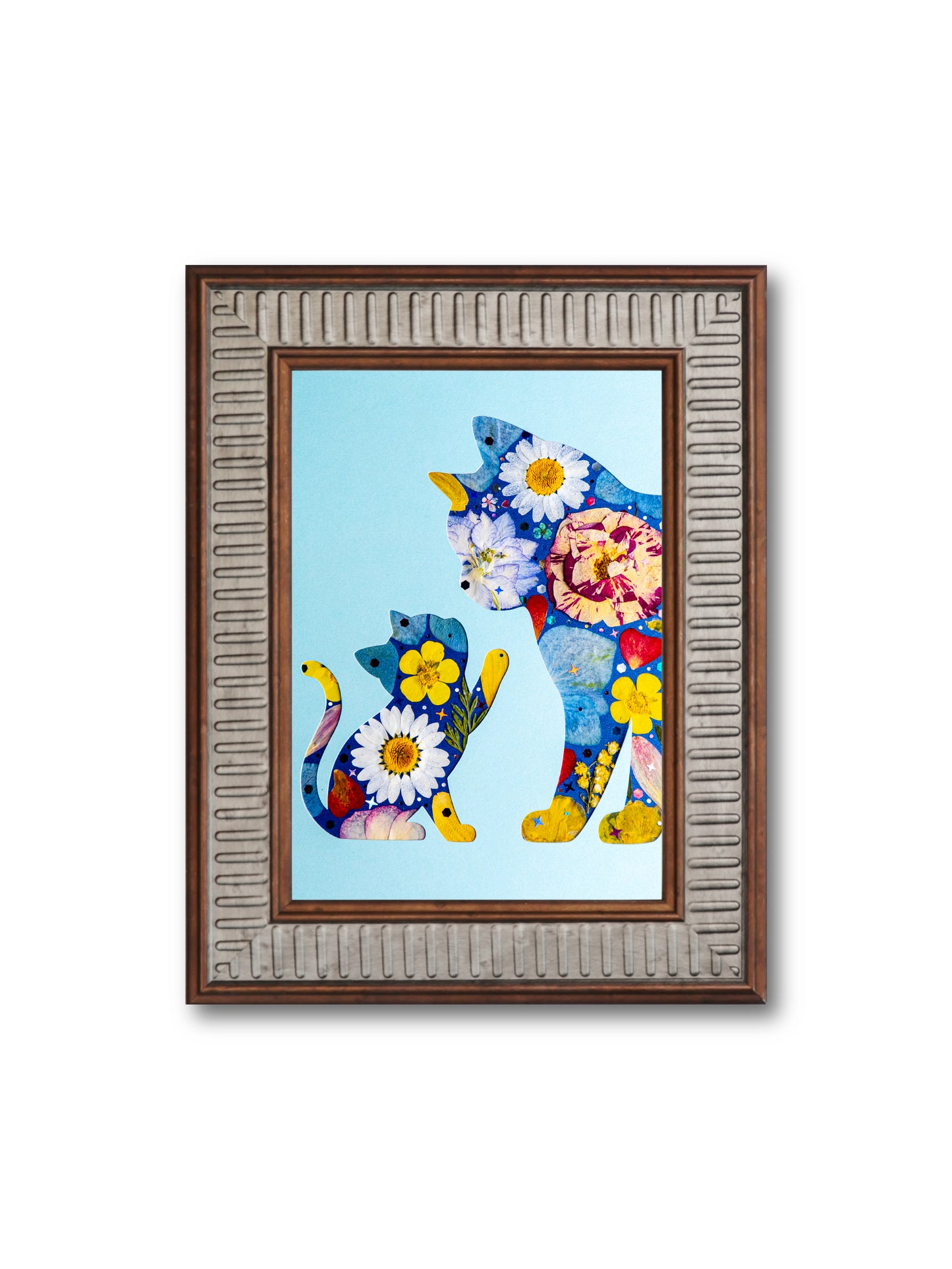 Tender Cat: Sky Serenity 5″×7″