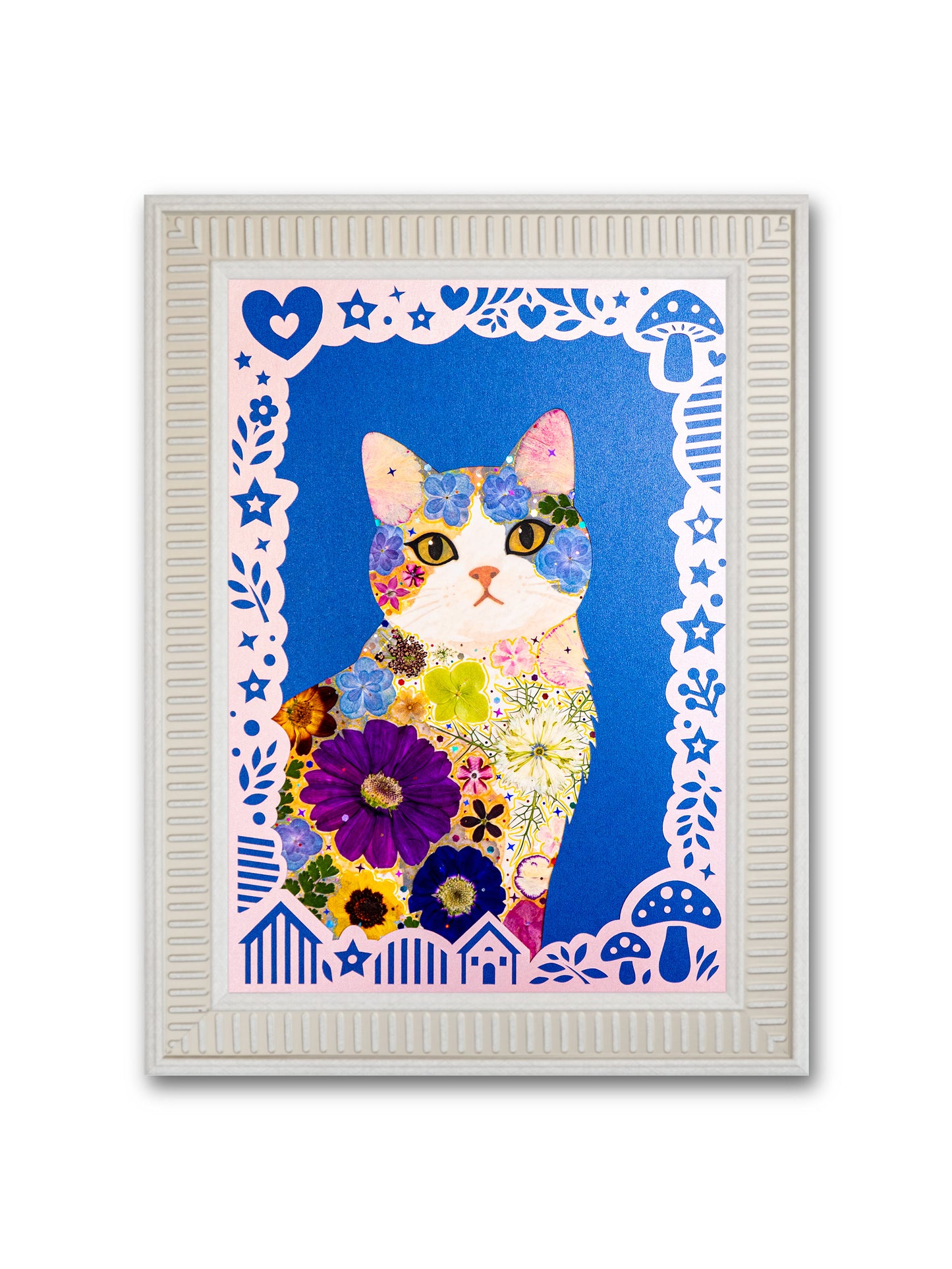 Wonderland Cat: Sapphire Crown 8.3″×11.7″