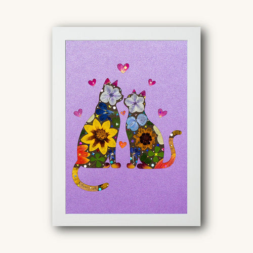 Purple Love - Couple Cat - | Petal & Still
