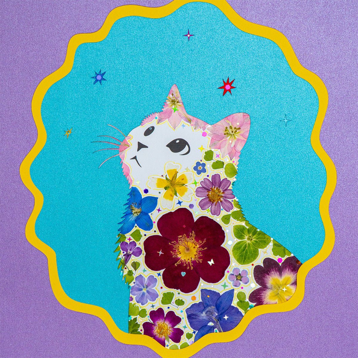 Quiet Wonder - Looking Up Cat - | Petal & Still