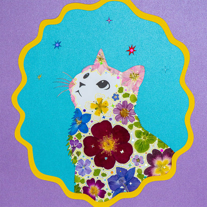 Quiet Wonder - Looking Up Cat - | Petal & Still