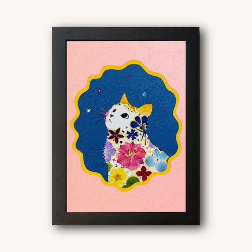 Romantic Galaxy - Looking Up Cat - | Petal & Still