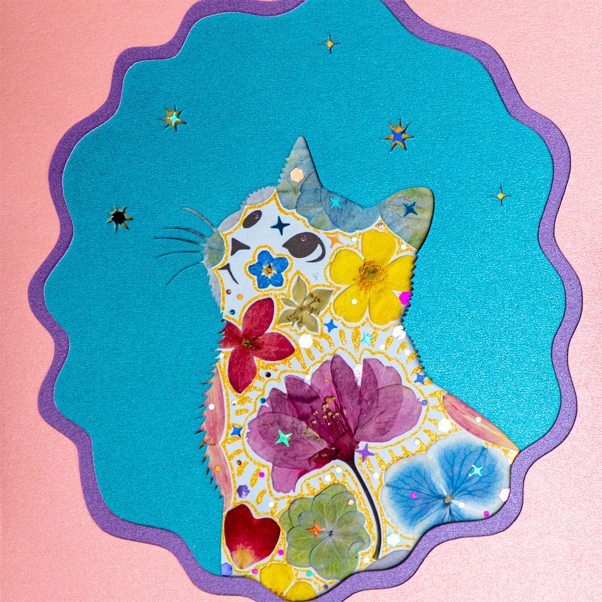 Romantic Galaxy - Looking Up Cat - | Petal & Still