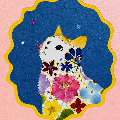 Romantic Galaxy - Looking Up Cat - | Petal & Still