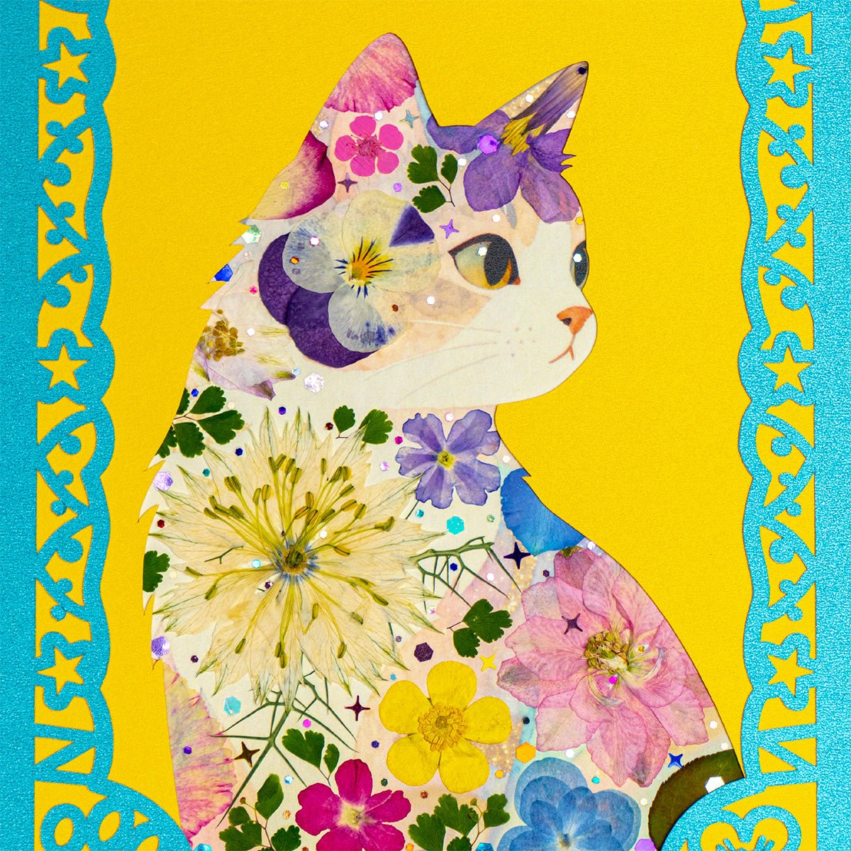 Solar Bloom - Gazing Cat - | Petal & Still