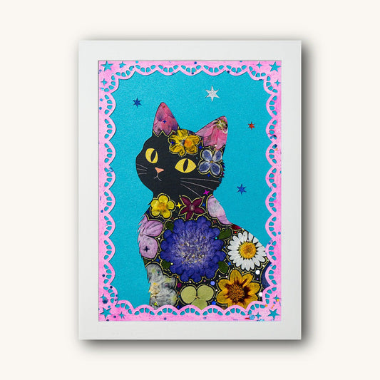 Stellar Gaze - Black Cat - | Petal & Still