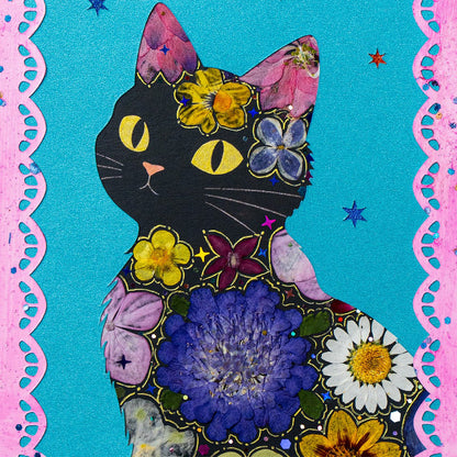 Stellar Gaze - Black Cat - | Petal & Still